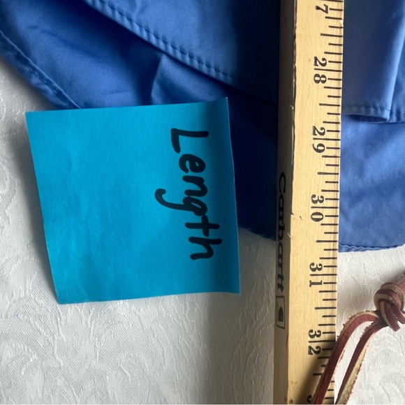 George size Med chest (38-40) blue button down long sleeve - Picture 8 of 9